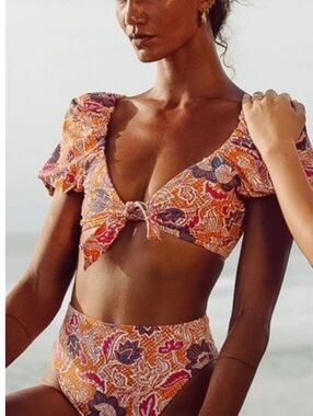 NWT Cleobella Maude Bikini Top - Tropique - Large